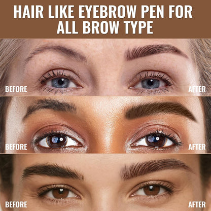 4D Hair-Like Brow Pen | 2-in-1 Dual-Ended Design