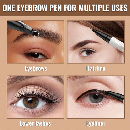 4D Hair-Like Brow Pen | 2-in-1 Dual-Ended Design