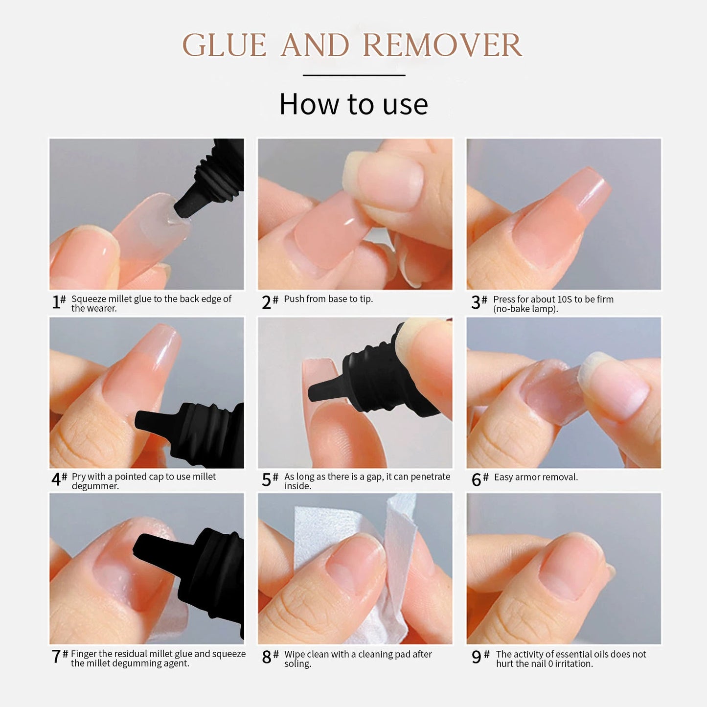 Yinikiz Press-On Nail Glue & Remover Kit